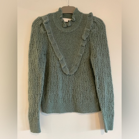 Holly Mockneck Sweater- Green